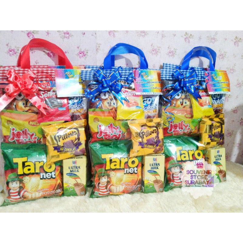 Snack Ultah Anak / Paket Snack Ulang Tahun/ Goodiebag Snack/bingkisan ultah surabaya/Snack Ultah Sby