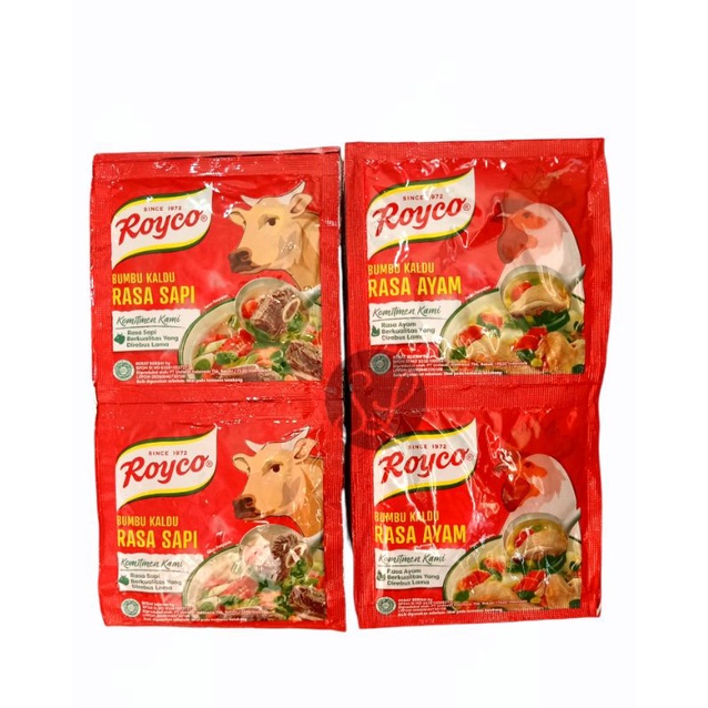 Royco Rasa Sapi Renteng Isi 12pc Sachet Royco Ayam Renteng Bumbu Kaldu 9gr