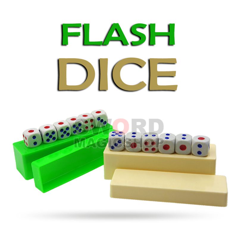 Alat Sulap Flash Dice - Dice Magic - Sulap Dadu - Sulap Prediksi - Sword Magic Shop