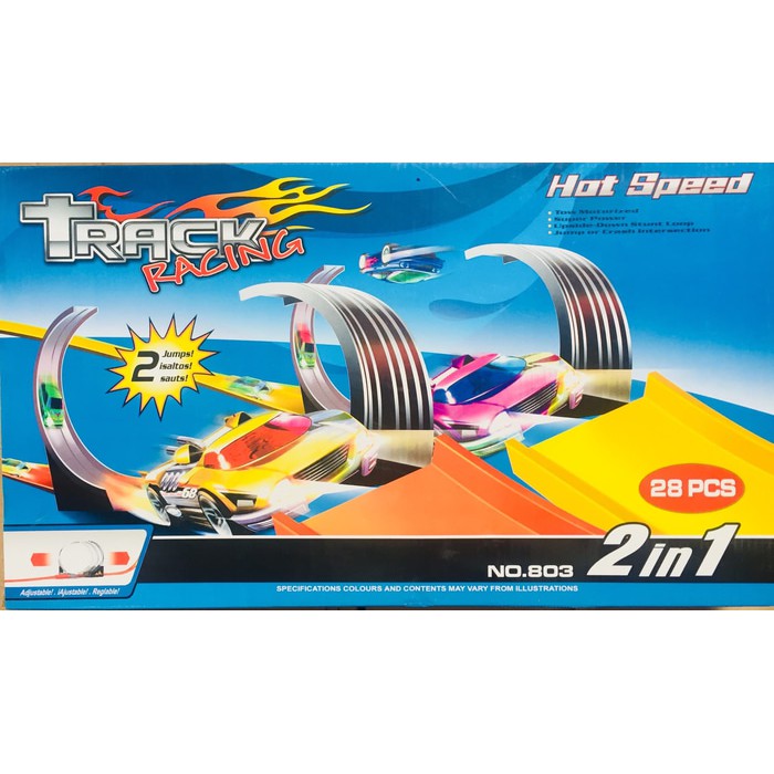 Mainan Track Racing Halilintas 2 Jalur Mainan Peluncur Mobil Diecast