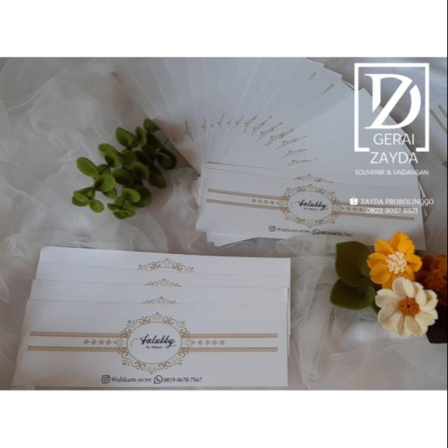 

[Cetak Warna-Min 300pcs] Label Roll Pengikat Hijab Murah