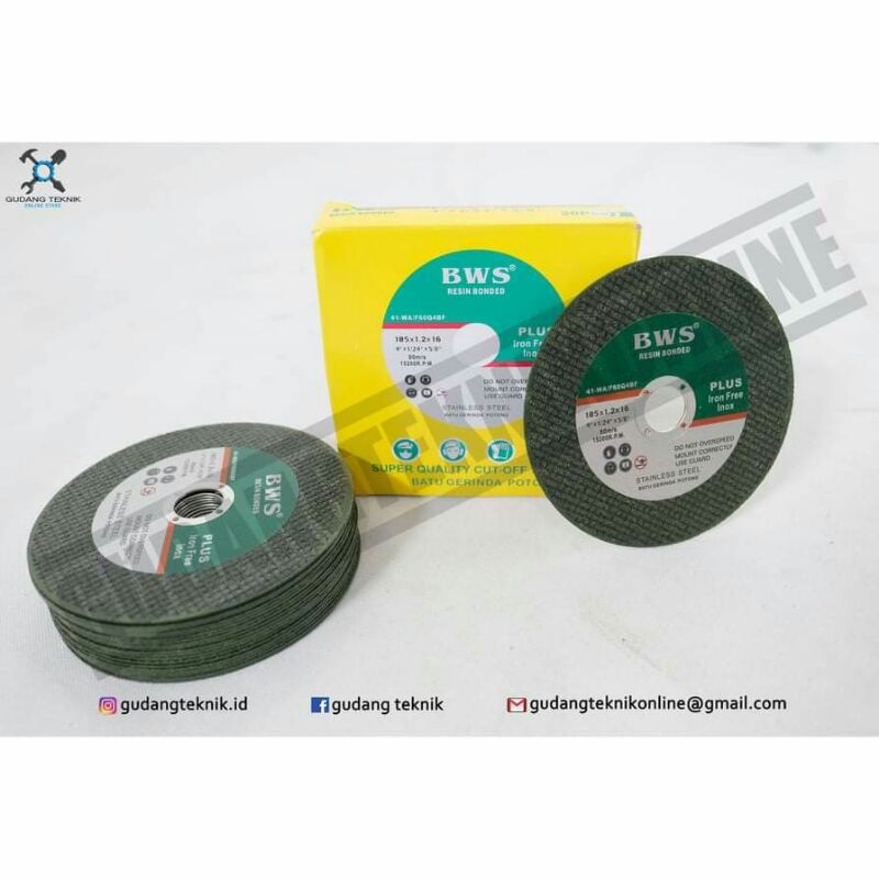 Mata Gerinda Potong BWS 4" / Batu Gerinda Potong BWS 4"