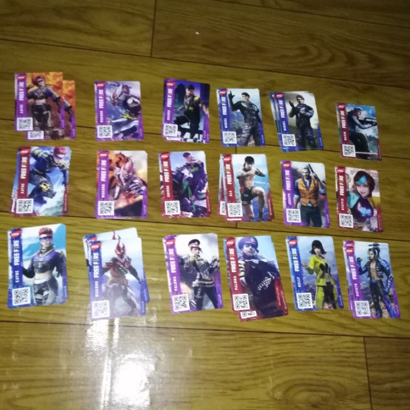 Kartu Karakter Free Fire FF x nabati