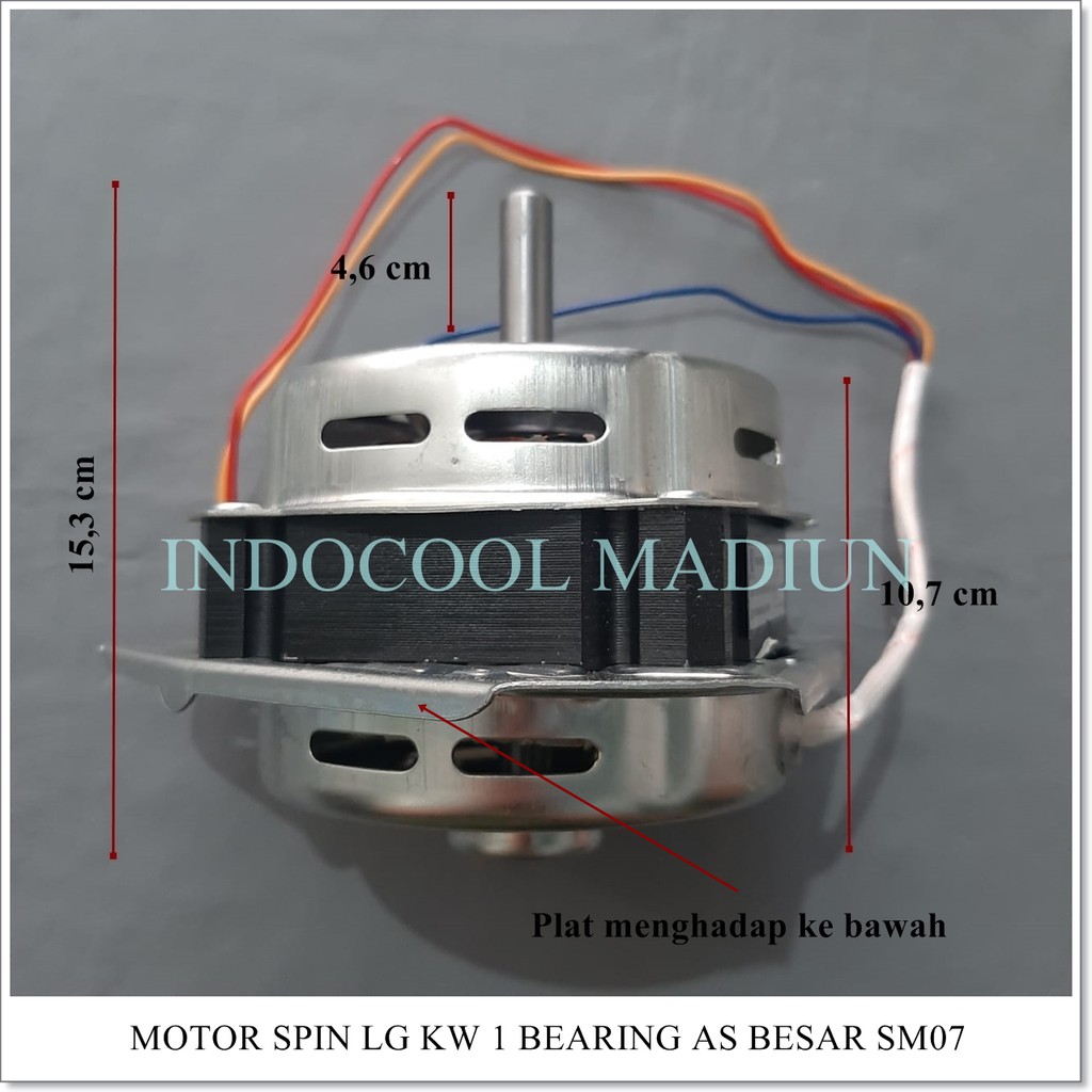 Motor Spin / Dinamo Pengering Mesin Cuci As Besar (12mm)