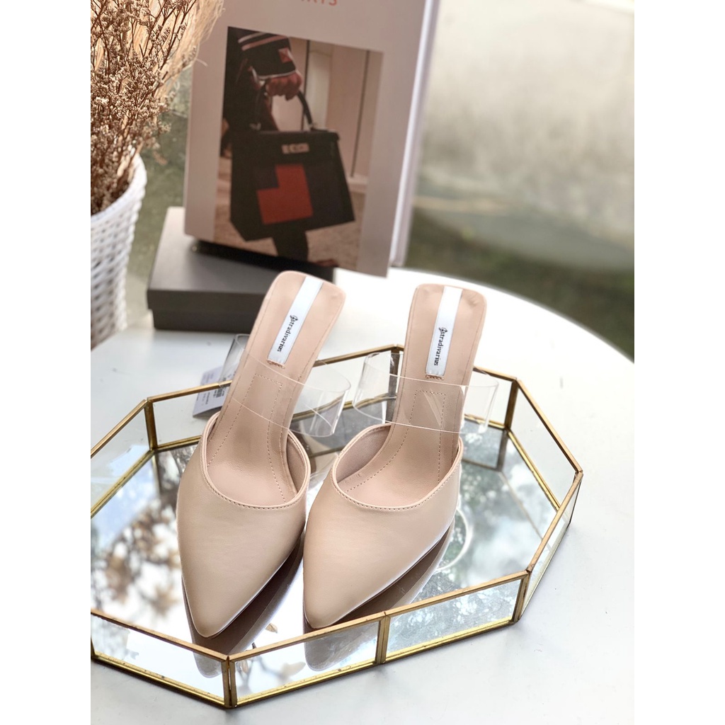 SEPATU WANITA STS017 STS VYNIL HEELS PREMIUM IMPORT