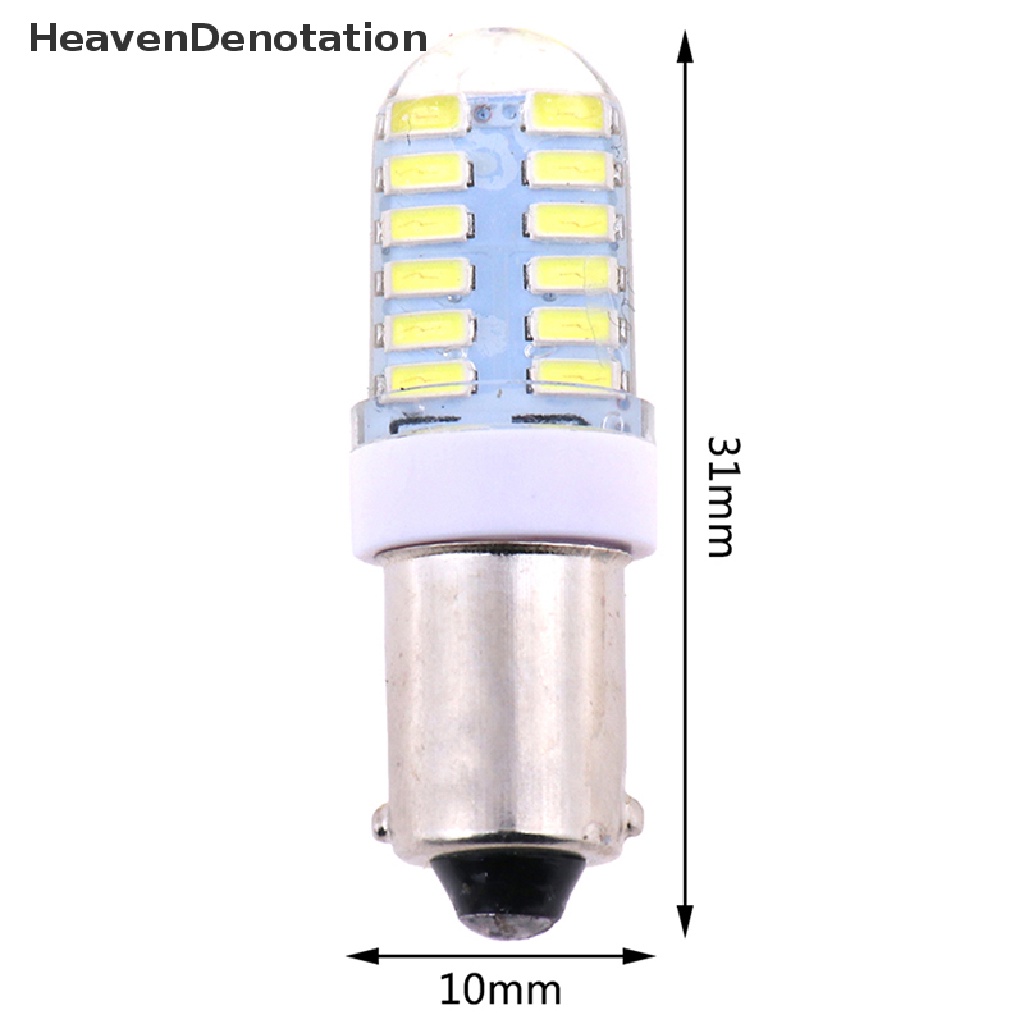 2pcs Lampu Led Ba9S T11 T4W 3014 24smd 12v Warna Putih Untuk Interior Samping Mobil
