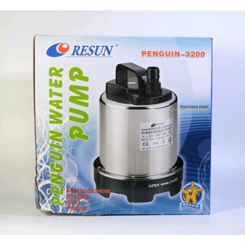 RESUN PENGUIN 3200 Submersible Water Pump Pompa Kolam Pompa Celup Stainless