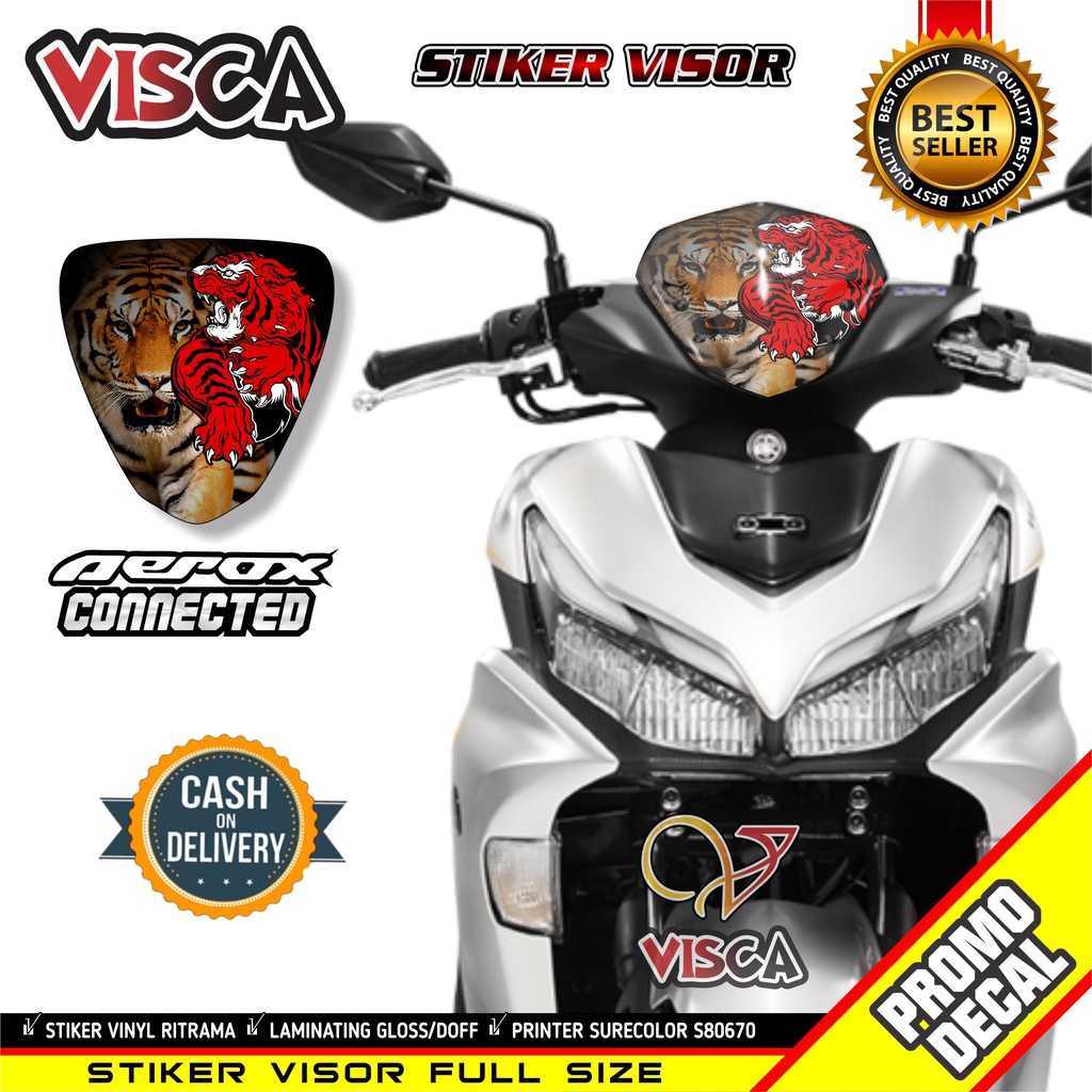 Stiker Aerox Connected Stiker Aerox 155 Keren Visor Aerox 155 Connected 2022 Stiker Visor Aerox 155 