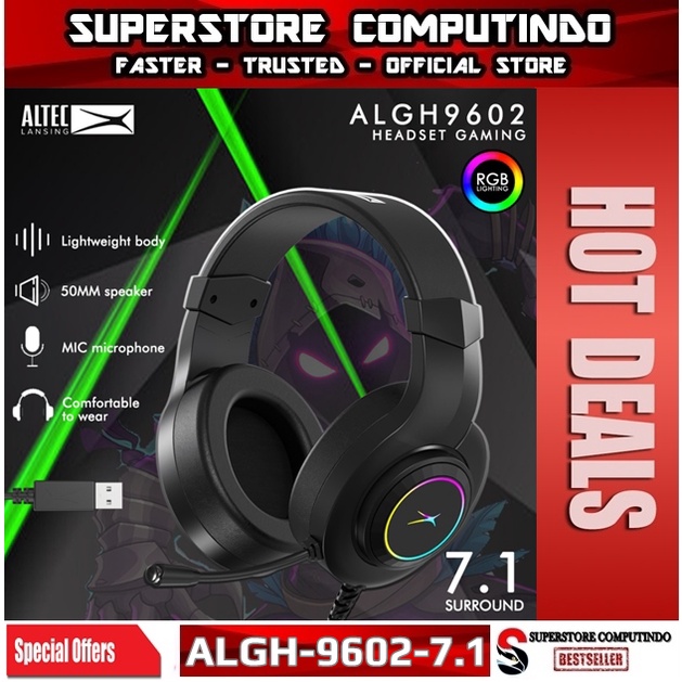 Headset Gaming ALTEC LANSING ALGH-9602 7.1 Surround Wired RGB