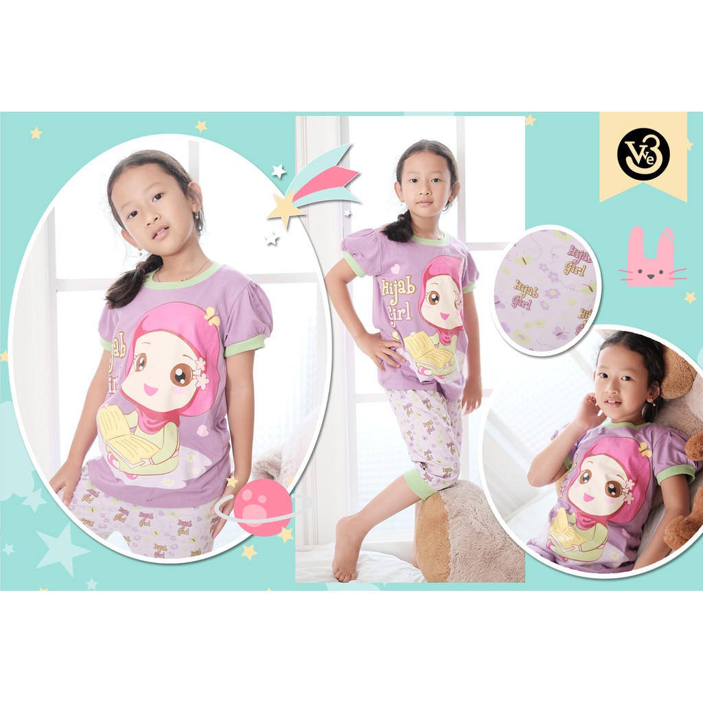 Stelan Baju Tidur Anak Perempuan V3 / We3 NEW