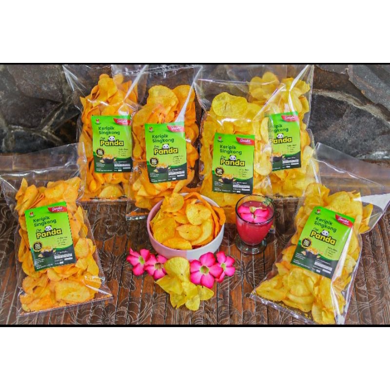 

Keripik Singkong Cap Panda/Camilan Singkong/Makanan Ringan/Khas Blitar
