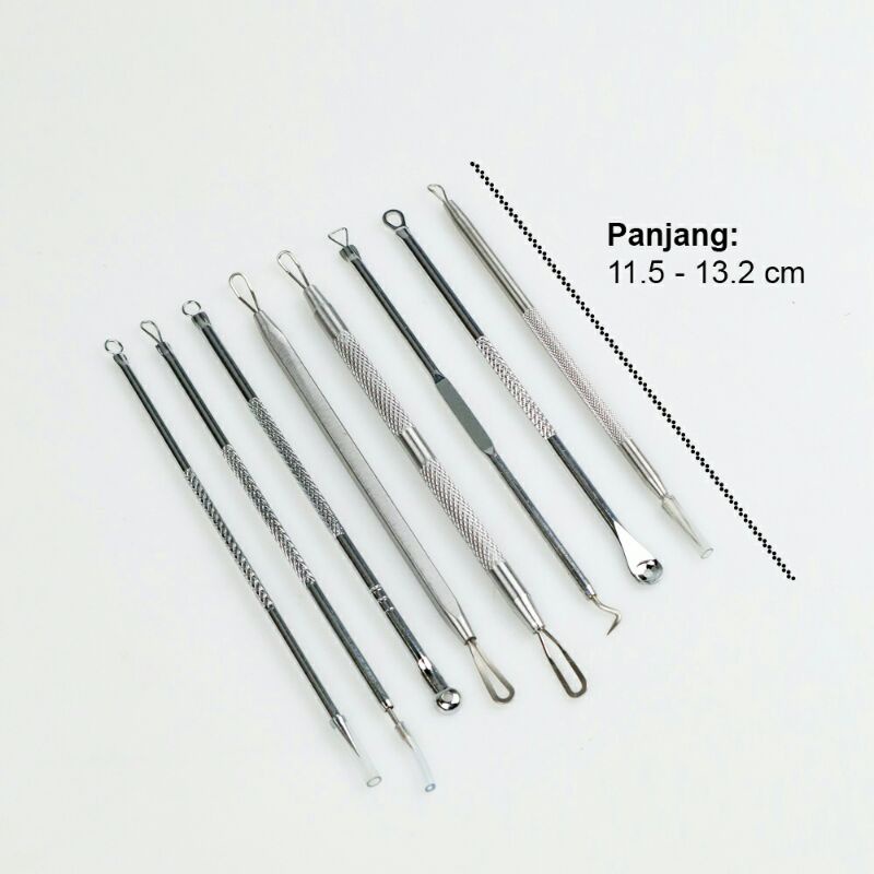 Alat Perawatan Wajah Skin Care Acne Pimple Blackhead Needle Kit 11 Pcs Ddm11