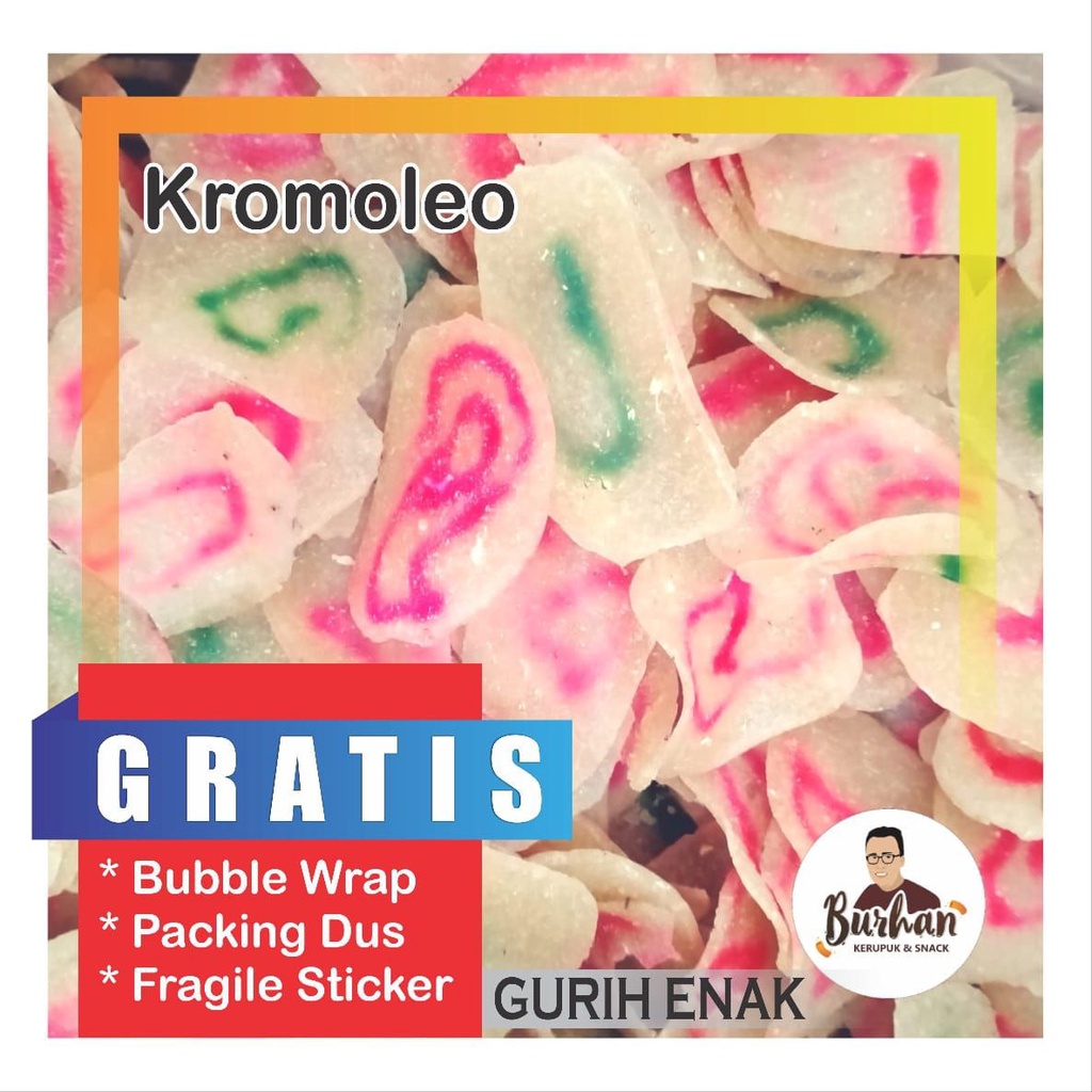 Kerupuk Mentah Telo Kromoleo 250gr | Burhan Kerupuk Grosir Jember