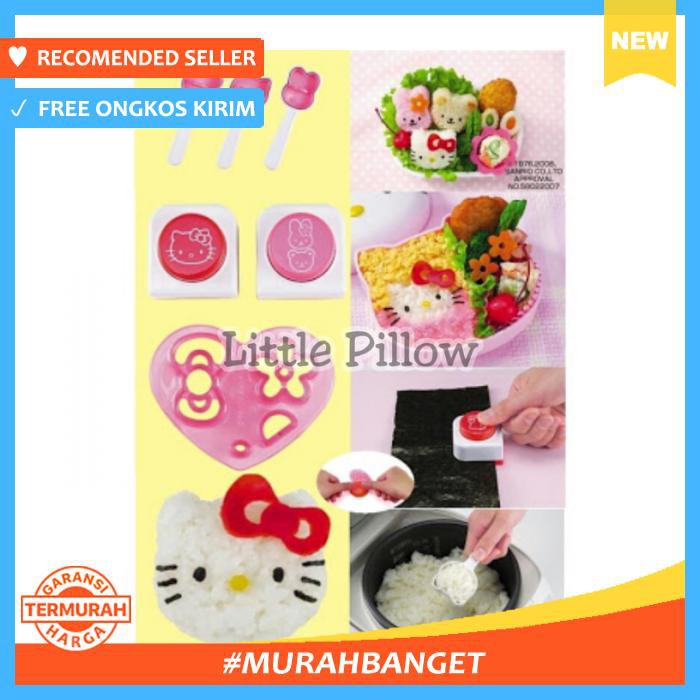 Kitty Set/Bento Rice Mold/Cetakan Nasi Karakter - Bekal - Cetakan Bento