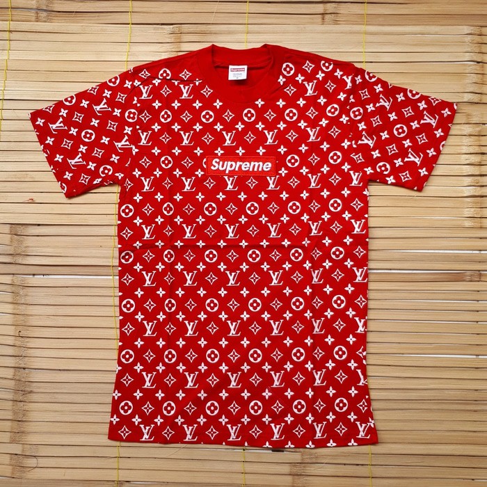 supreme lv t shirt black