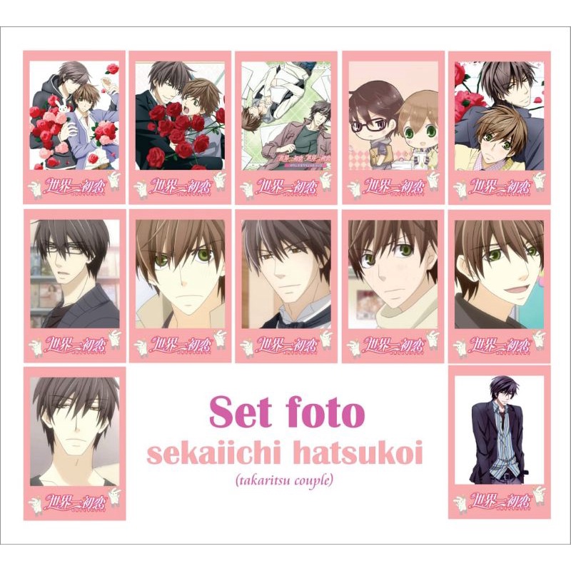 set foto anime/manga sekaiichi hatsukoi (shounen ai/bl/yaoi)