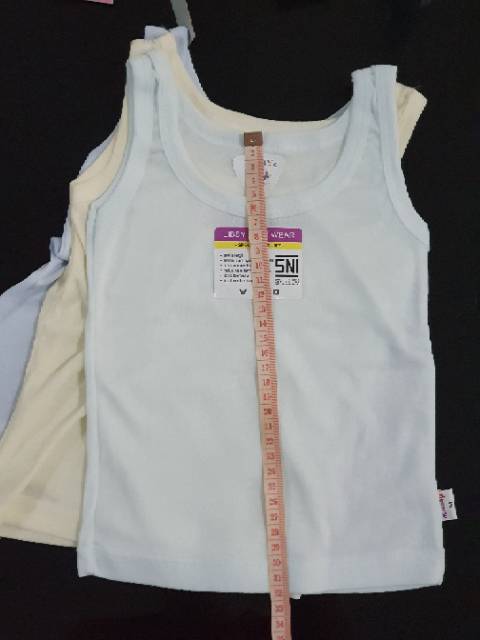 Singlet Libby SML isi 3 Warna Putih Kaos Dalam Bayi Halus Lembut Murah SNI