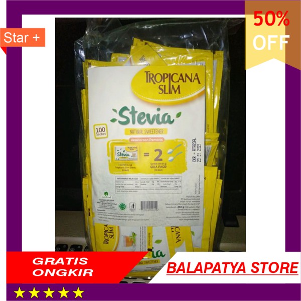 

LIMITED EDITION!!! gula tropicana slim stevia isi 100 sachet