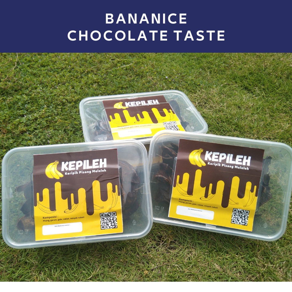 

(1 Box) Bananice Chocolate Chips - Keripik Pisang Coklat Lumer