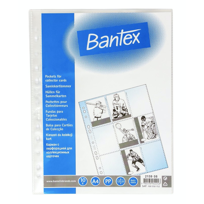 

BANTEX KANTONG UNTUK SIMPAN KARTU COLLECTOR POCKET PP 2159 isi 18 A4 isi 10