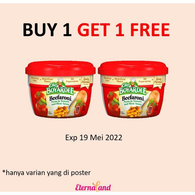 

Chef Boyardee Microwavable Bowl - Pasta Instan Aneka Varian