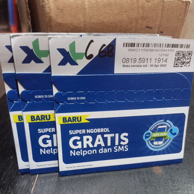 Kartu Perdana XL Combo Lite S (6GB+Unlimited Turbo)