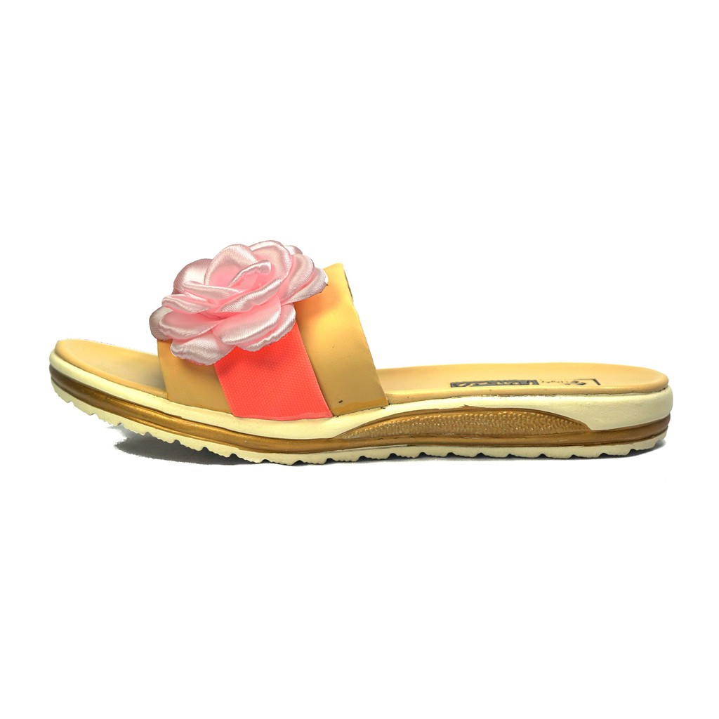 HQo Sandal Selop Wanita Terbaru Murah Ada Pita Lucu Bahan Lembut Kualitas Premium - Kode Rose
