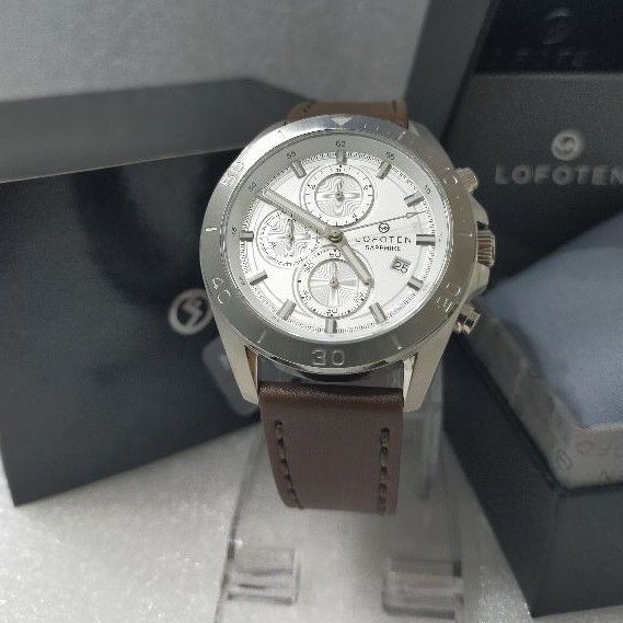 LOFOTEN F-6504M Jam Tangan Kulit Pria Garansi resmi 1 tahun / F 6504 M