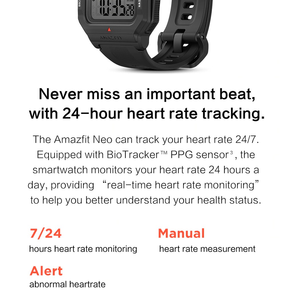 Amazfit Neo Byond Retro Smart Watch Bluetooth 5ATM