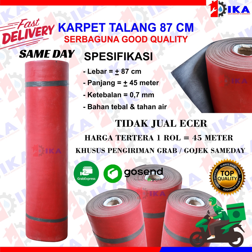 KARPET TALANG AIR 90 (DETAIL 87CM) HARGA 1 ROLL 45 METER READY