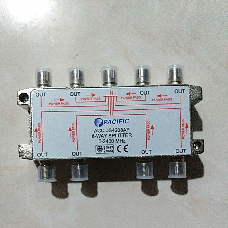 Splitter Spliter 8 way pacific pacifik