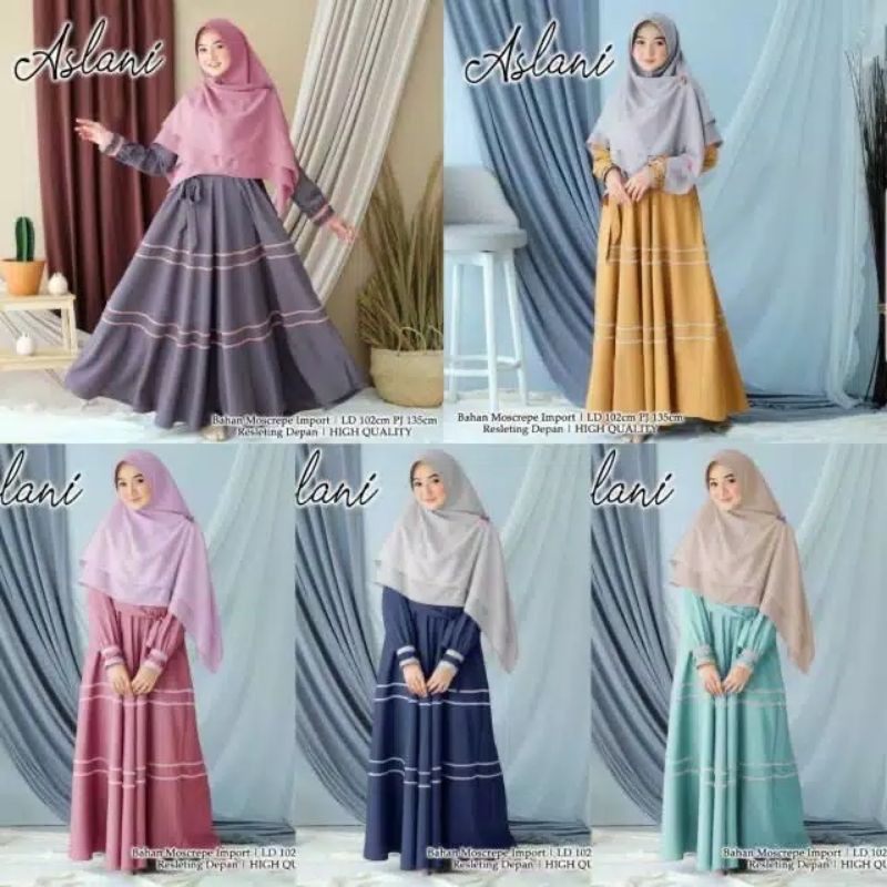 Aslani Gamis Moscrepe