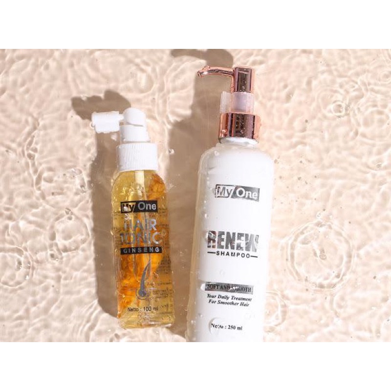 Myone Renew Shampo Dan Hair Tonic Ginseng Myone shampoo My one tonic 1set