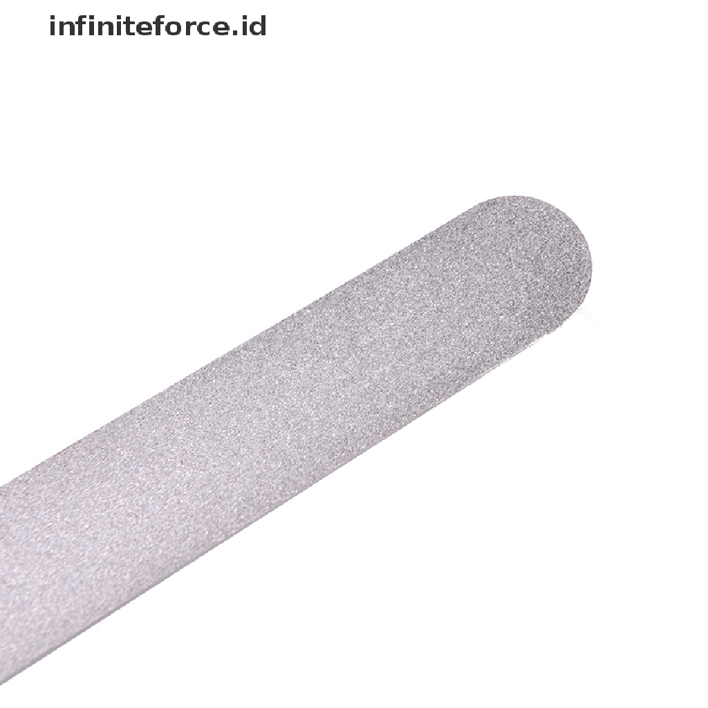 Infiniteforce.id Kikir Kuku Dua Sisi Bahan Stainless Steel Untuk Manicure / Pedicure