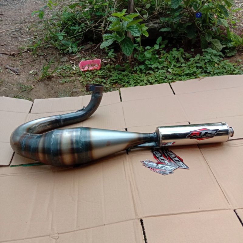 KNALPOT VESPA RACING KIRI (PX150, SUPER, EXCEL, SPRINT)