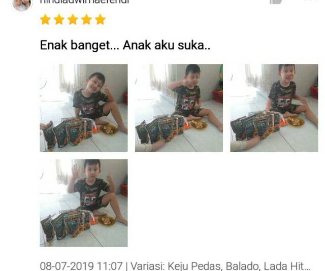 Keripik CIRENG CHIPS Kamsia - Rasa Pedas /Ori /Keju /Balado - Makanan Cemilan Khas Bandung