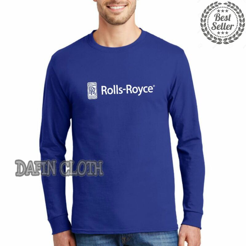 Tshirt Baju Kaos Pria Lengan Panjang Rolls-Royce