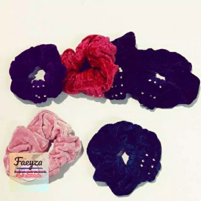 ikat rambut mata dewasa isi 6pcs