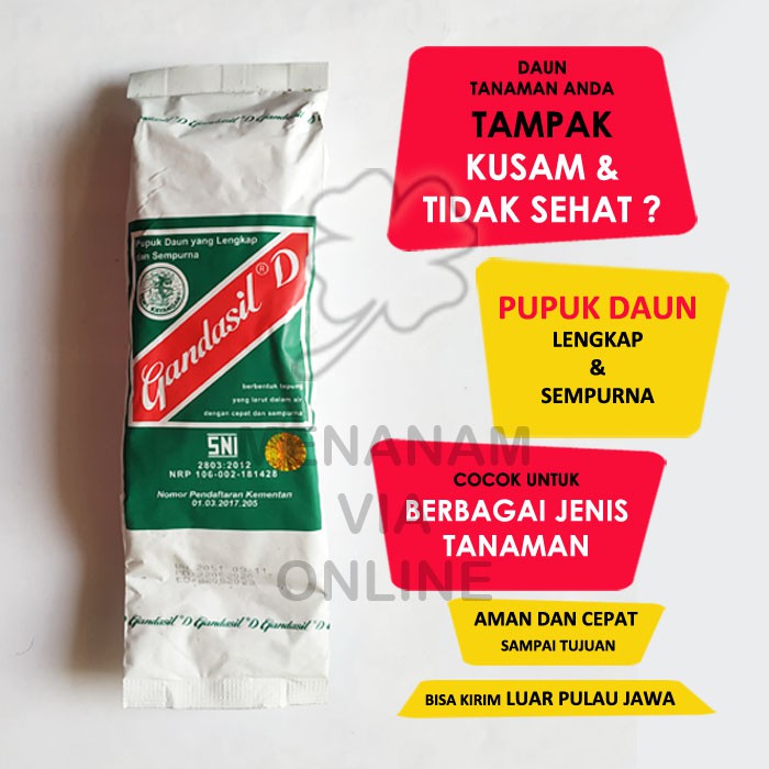 Pupuk Daun  Gandasil D 500gr Shopee Indonesia