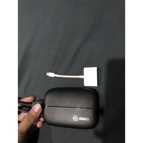 Elgato HD60S + Adapter Lightning to AV Apple