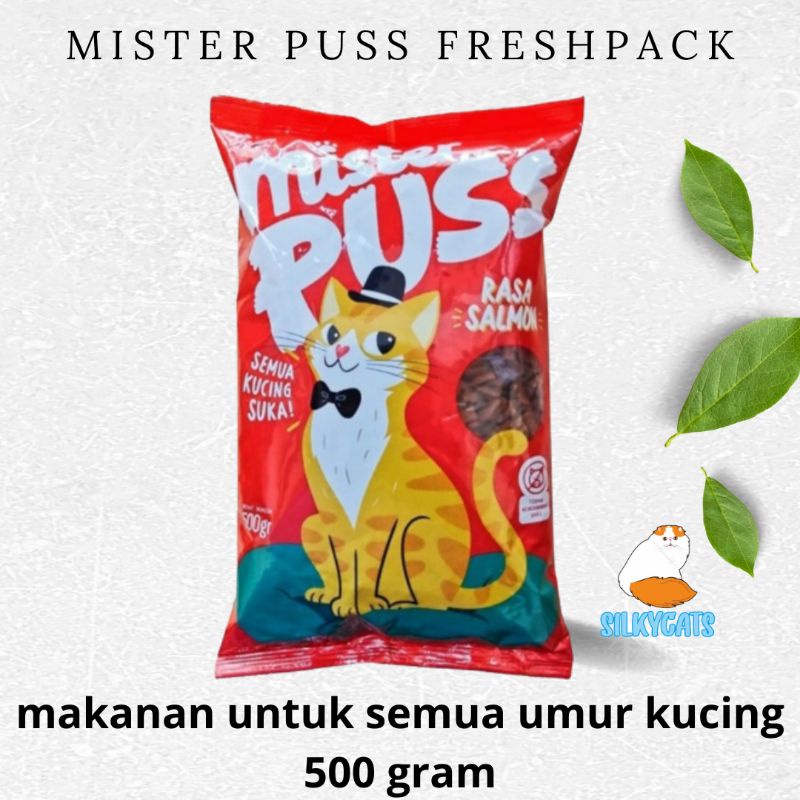 mister puss 500gr freshpack. makanan kucing murah misterpuss 500gram