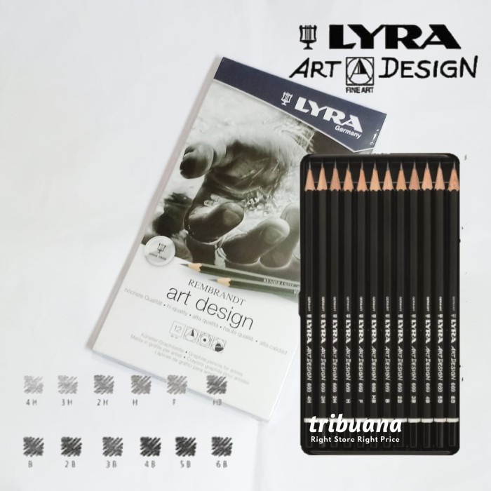 

Unik Lyra Art Design Graphite Pencil 12 Case Tin Limited