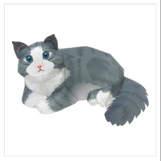 Norwegian Forest Cat Papercraft
