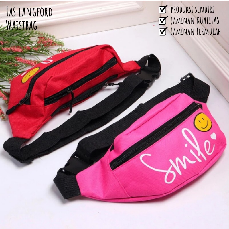 Waistbag Wanita - Tas Selempang Pinggang Dada Anak Remaja Dewasa Model Korea Fashion Kekinian Terbaru Termurah Bagus Stylish Multofungsi Import Korean Lokal Original Premium Perempuan Cewek