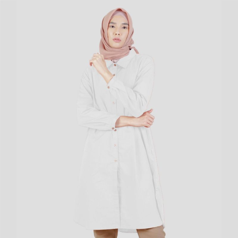 DAUKY KEMEJA TUNIK WANITA TUNIC DEZRA BAHAN KATUN BUSUI FRIENDLY