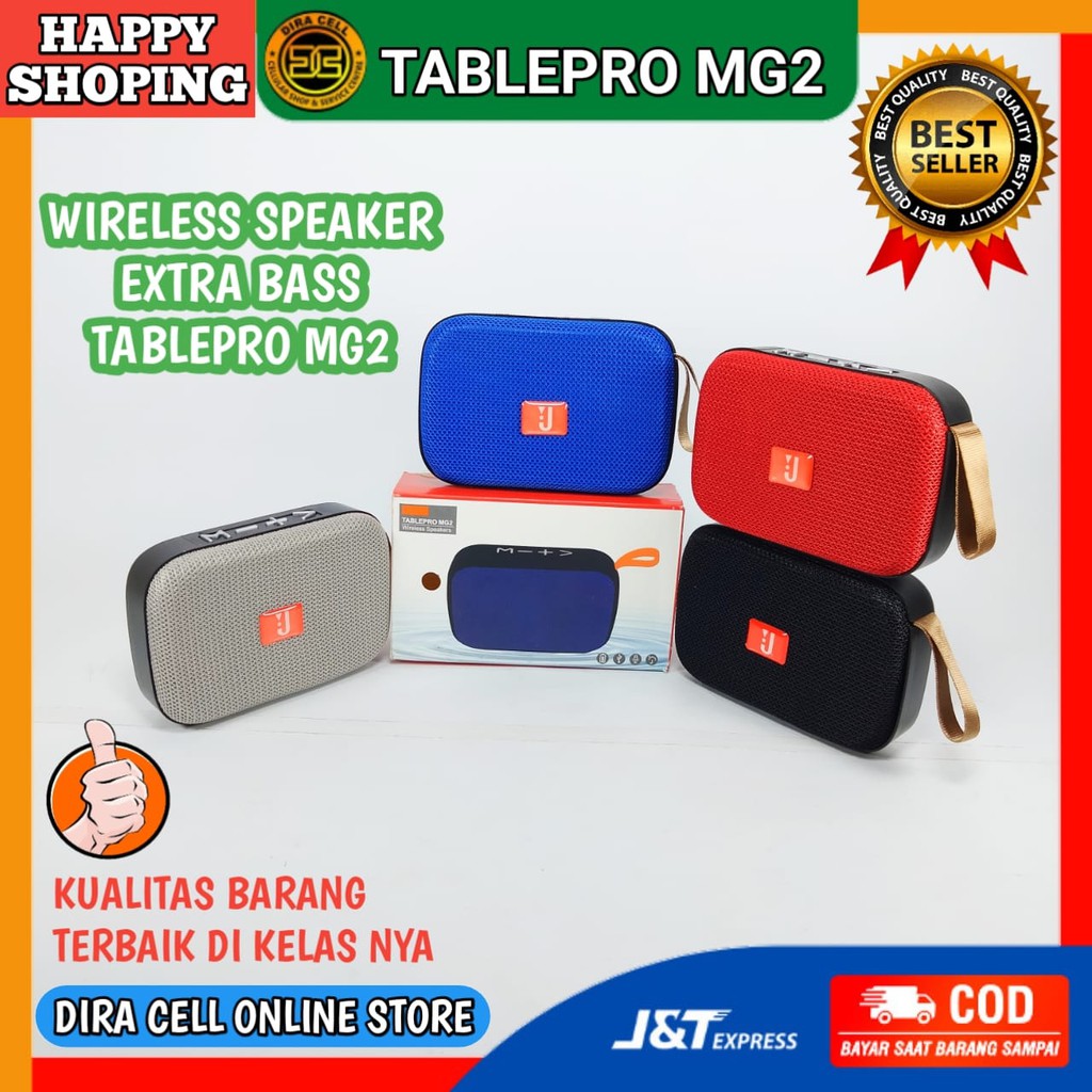 SPEAKER SEPIKER MINI SPEKER BLUETOOTH SALON KECIL MUSIK BOX TABLEPRO MG2 WIRELESS SPEAKERS