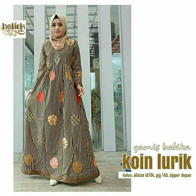 Gamis Batik Koin Lurik