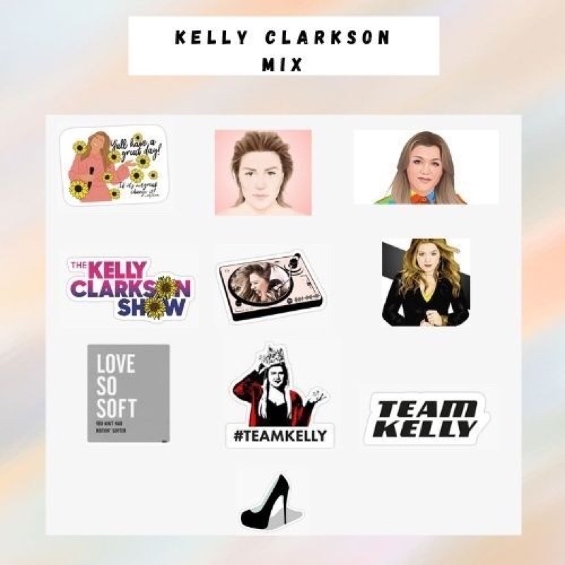 KELLY CLARKSON stickers | aesthetic stickers kelly clarkson series ( 10 pc)