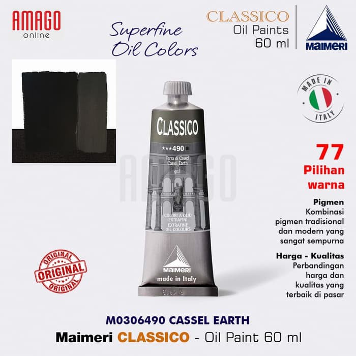 

MAIMERI Classico - Oil Paint - Cassel Earth - 60ml - M0306490