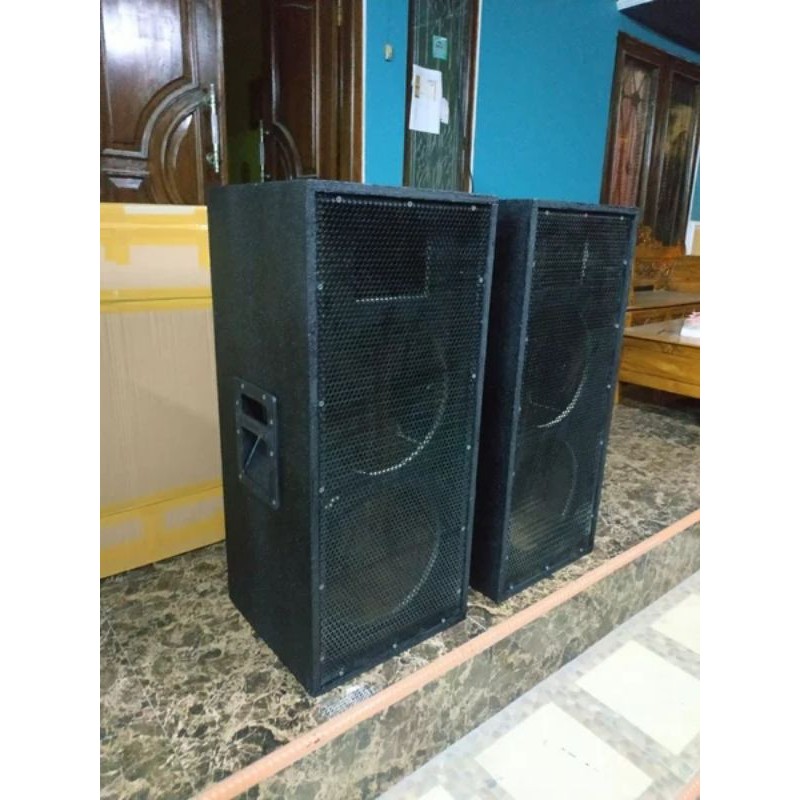 Box speaker 10 inch double plus tweeter fullset